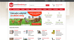 Desktop Screenshot of levnestavebniny.cz